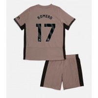 Maglie da calcio Tottenham Hotspur Cristian Romero #17 Terza Maglia Bambino 2023-24 Manica Corta (+ Pantaloni corti)